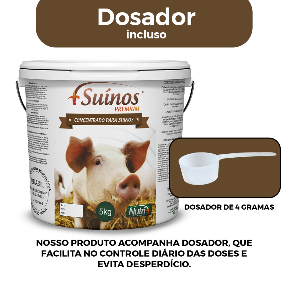 2 BALDES 5KG CADA DE CONCENTRADO +SUÍNOS (FRETE GRÁTIS)