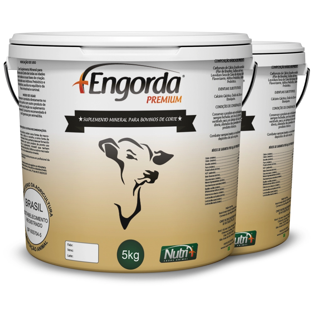 2 BALDES 5KG CADA DE SUPLEMENTO +ENGORDA (FRETE GRÁTIS)