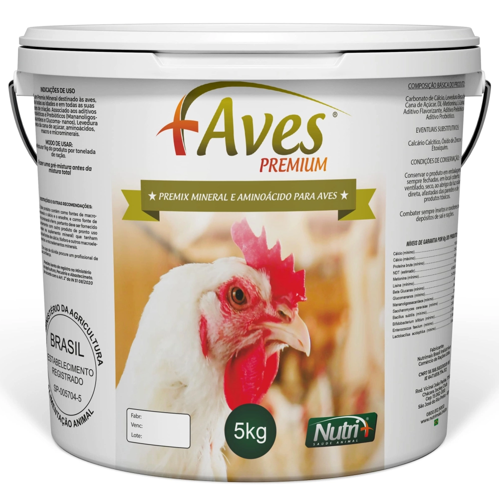 5KG DE PREMIX +AVES (FRETE GRÁTIS)