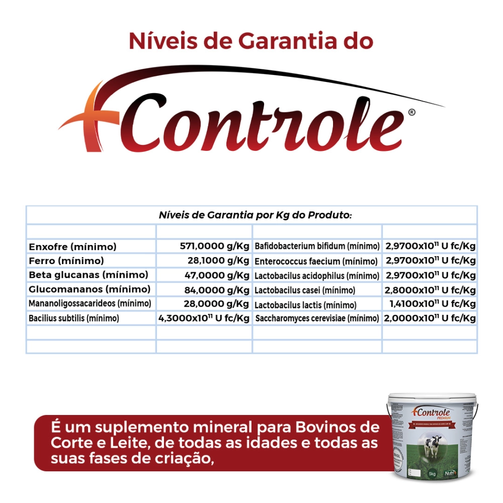 5KG DE SUPLEMENTO +CONTROLE (FRETE GRÁTIS)